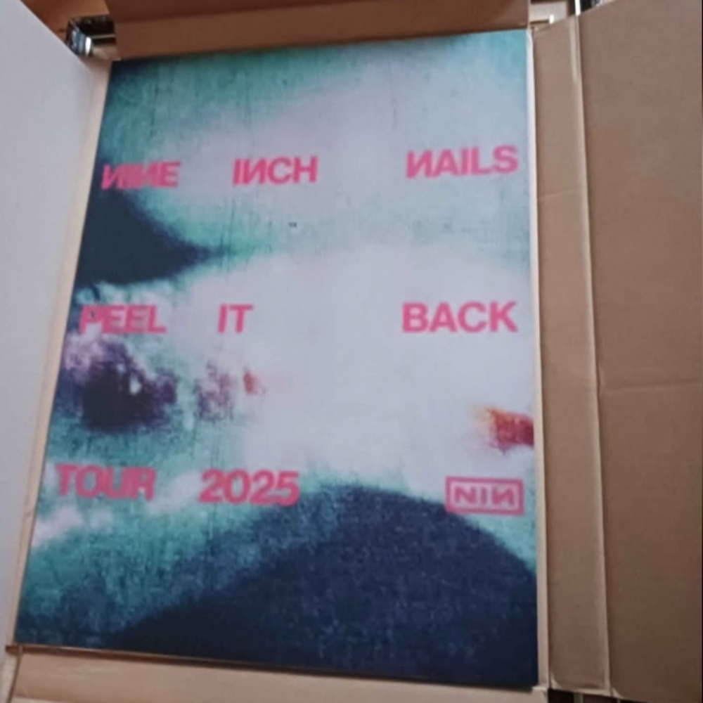 Official Nine Inch Nails Peel It Back Concert Poster 2025 Tour